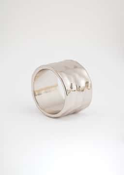 HAMMERED RING  - Silvershiny