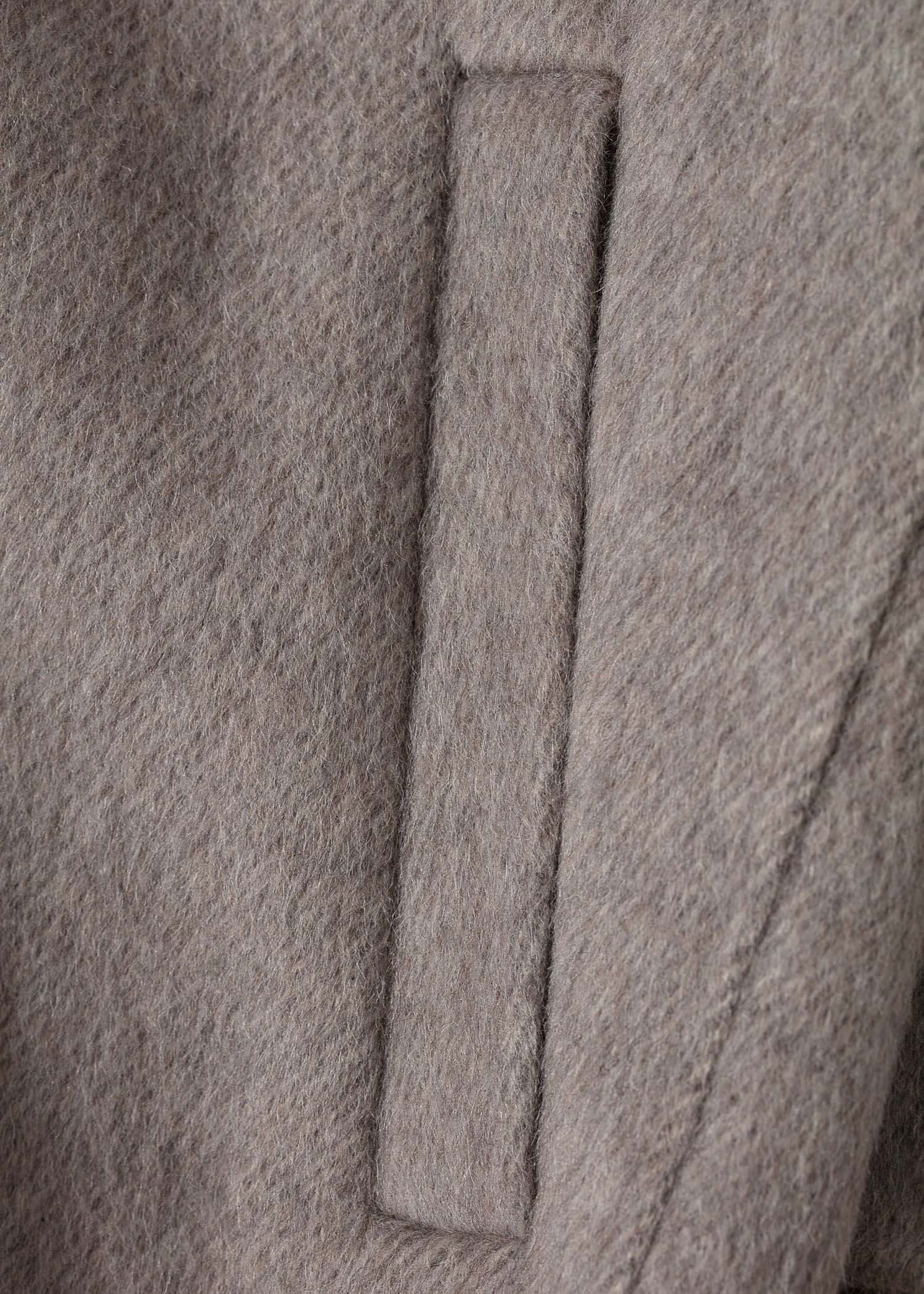 GABI Grå/beige ulljacka med fransar - Beige 2 - Indiska