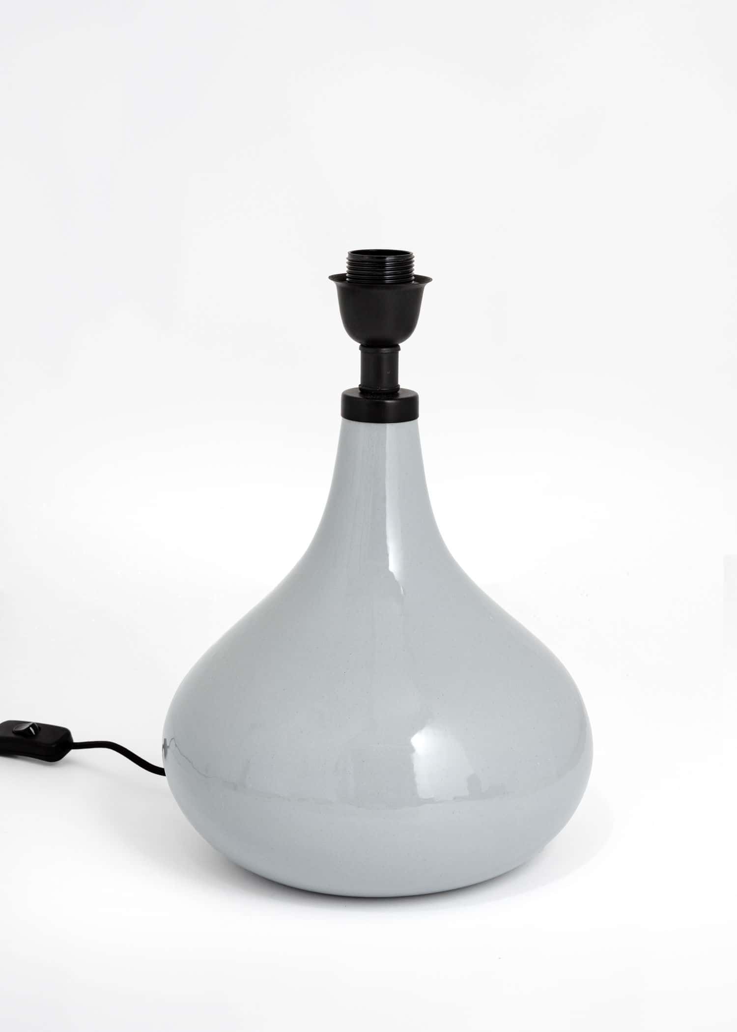 AVA Blå bordslampa i stengods - Blå 2 - Indiska