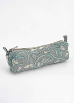 Viny Pencil Case - FLORALSWIRLBLUE