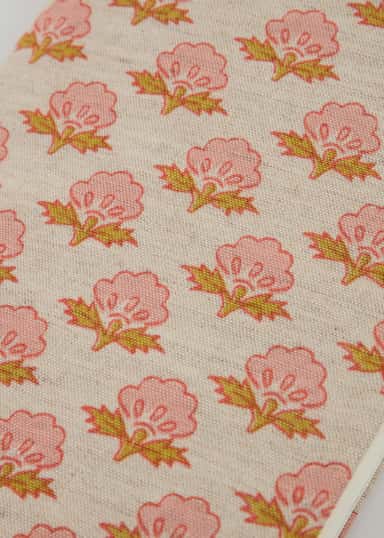 Viny Käsin painettu muistivihko - Beige 2 - Indiska