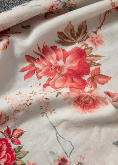 CORINE Lång blommig klänning - Rosa 9 - Indiska