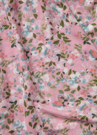 Love Blommig lång klänning - Rosa 2 - Indiska