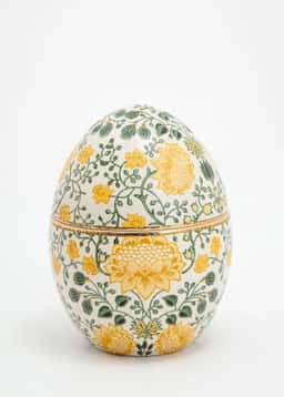 CERAMIC EGG - YELLOW