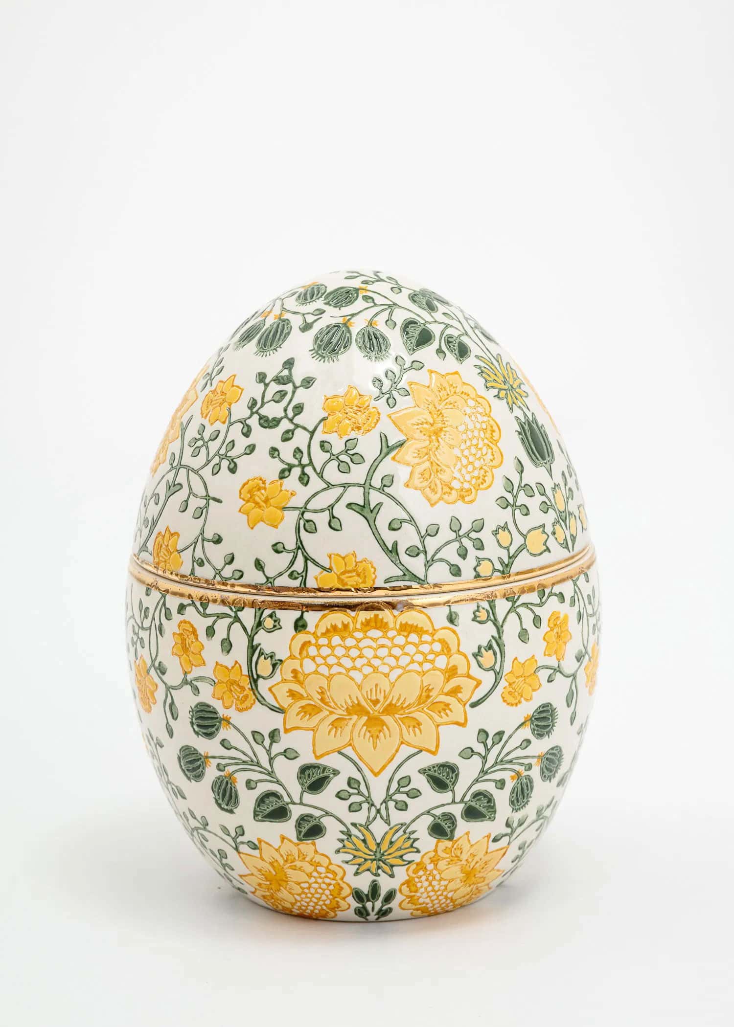 CERAMIC Gult handmålat påskägg - Gul 1 - Indiska