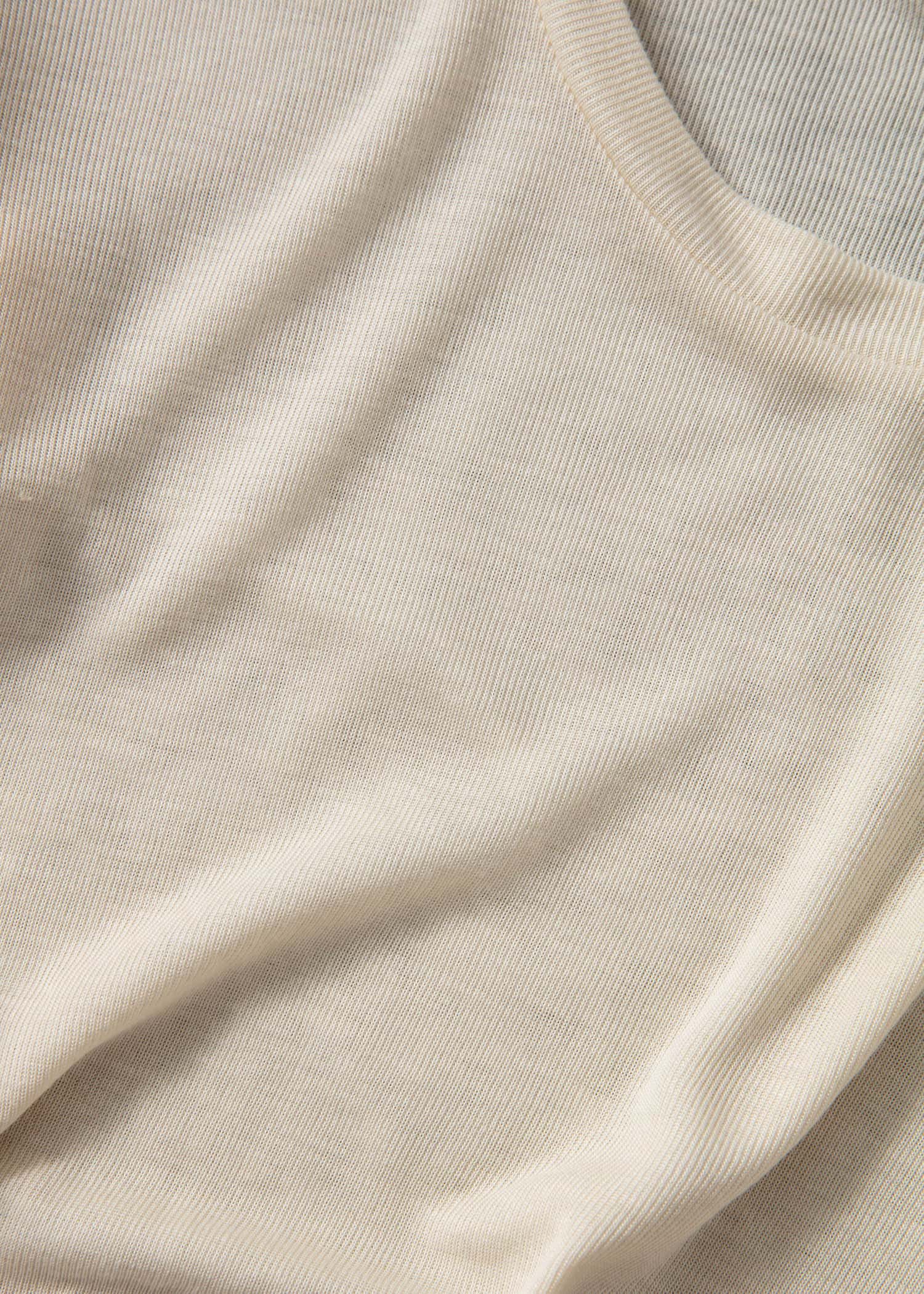 ELLEN Laskostettu pitkähihainen Tencel-paita - Valkoinen 2 - Indiska