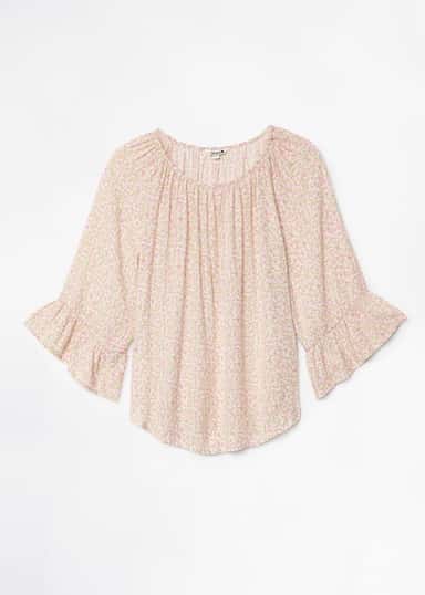 DOLLIE Mønstret bluse - Rosa 4 - Indiska
