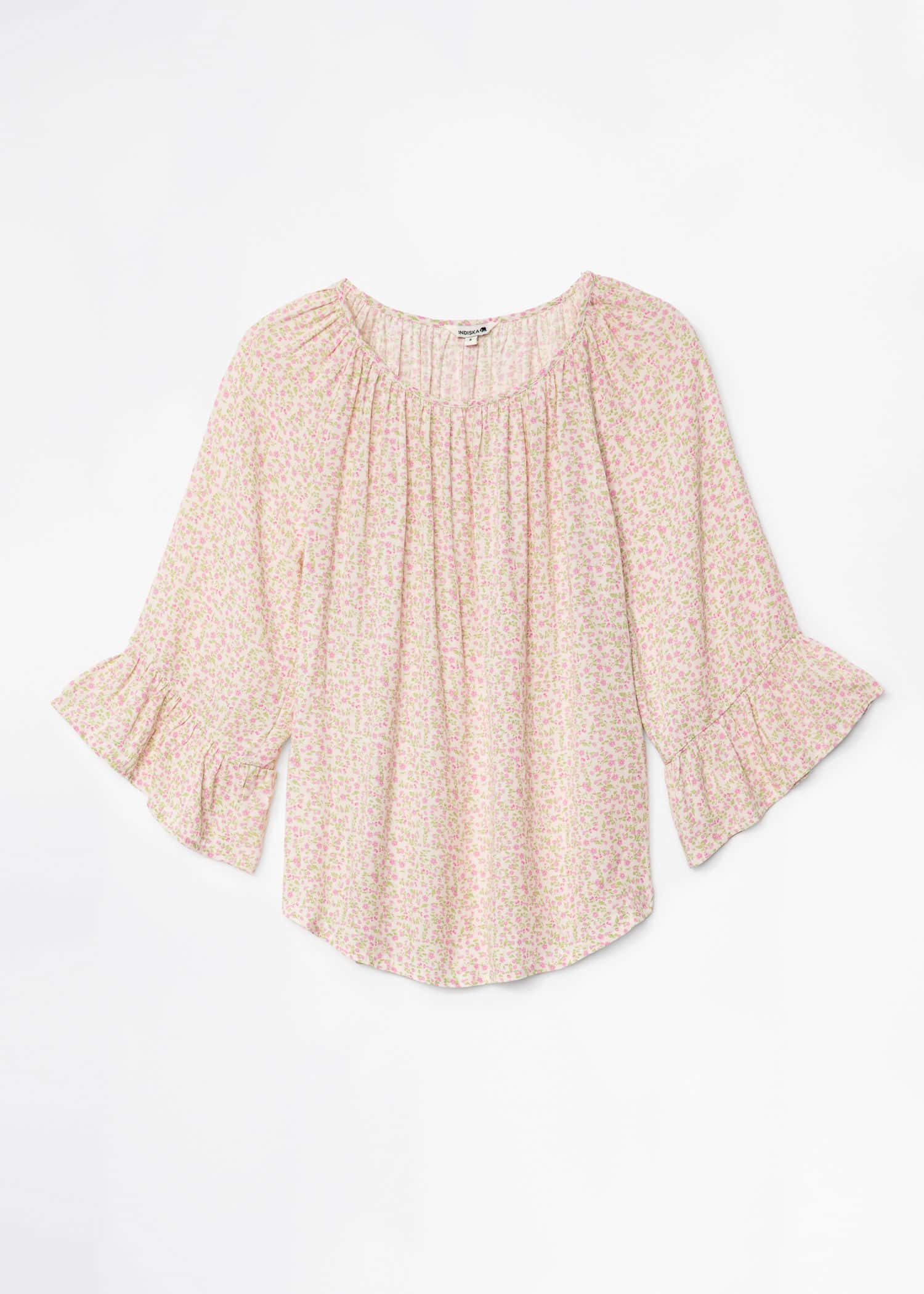 DOLLIE Mønstret bluse - Rosa 4 - Indiska