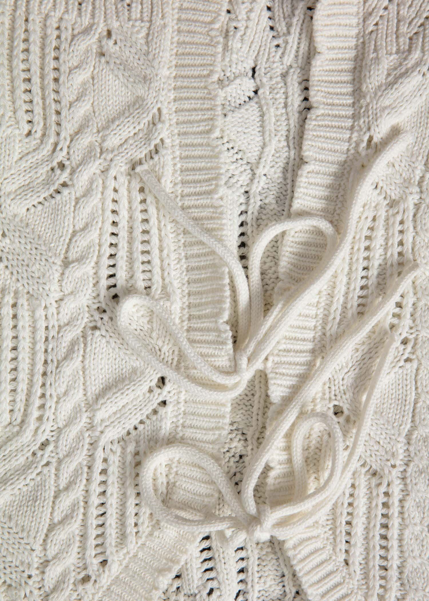 Amina Strikket cardigan - Hvit 7 - Indiska
