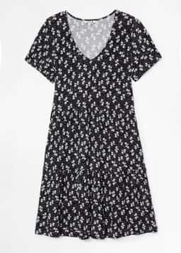 Hilma Tunic - BLACK AOP