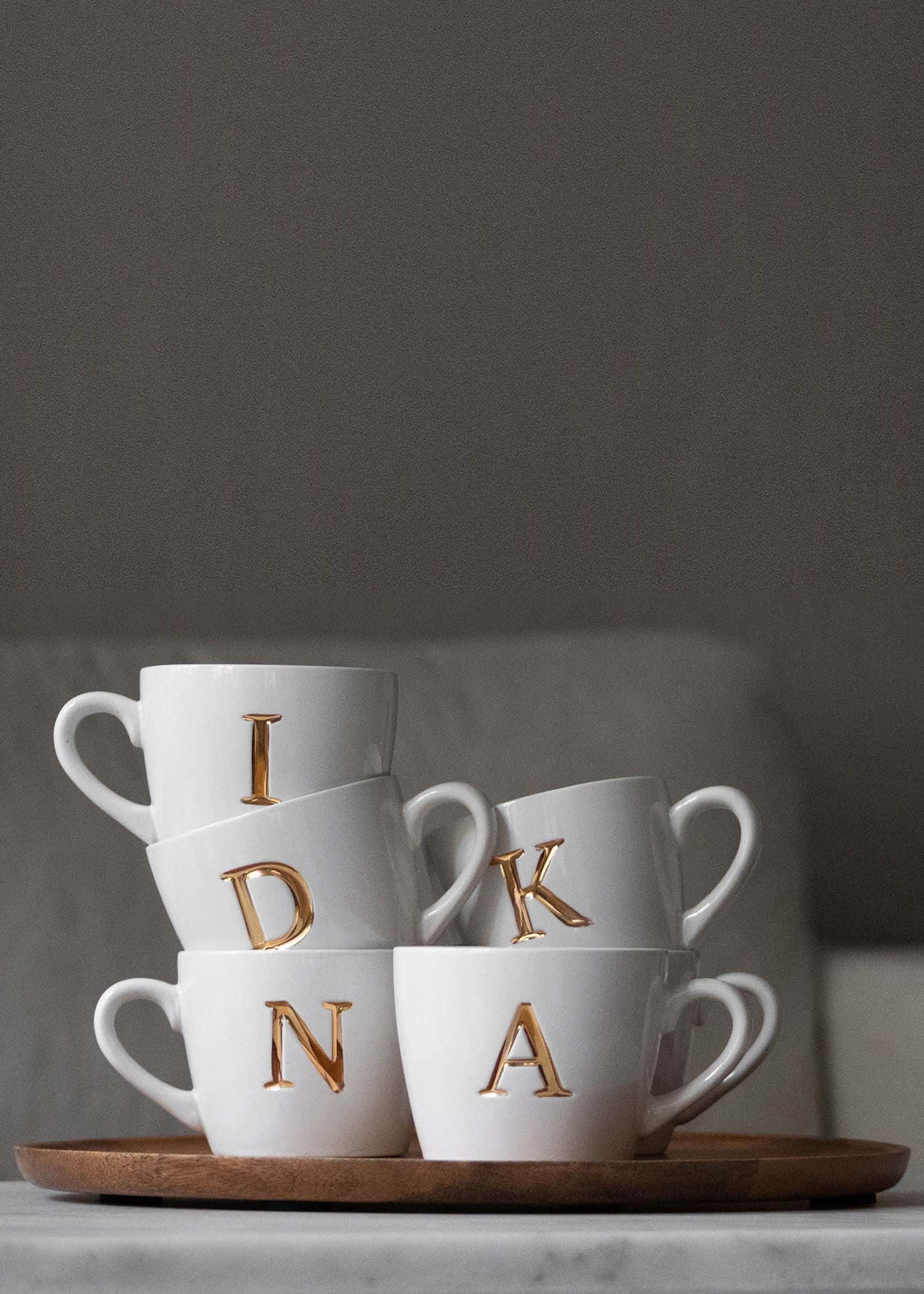MO2 Mugg med bokstav - Ä NO - Indiska