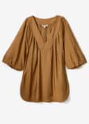 ALLEGRA BLOUSE - BROWN