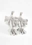 3 LEAF EARRINGS - Silver
