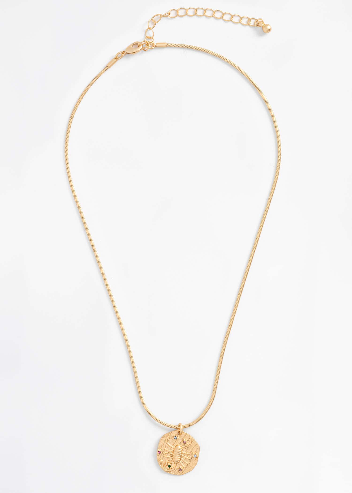 ZODIAC Halsband med stjärntecken - Skorpinionen - Guld 2 - Indiska