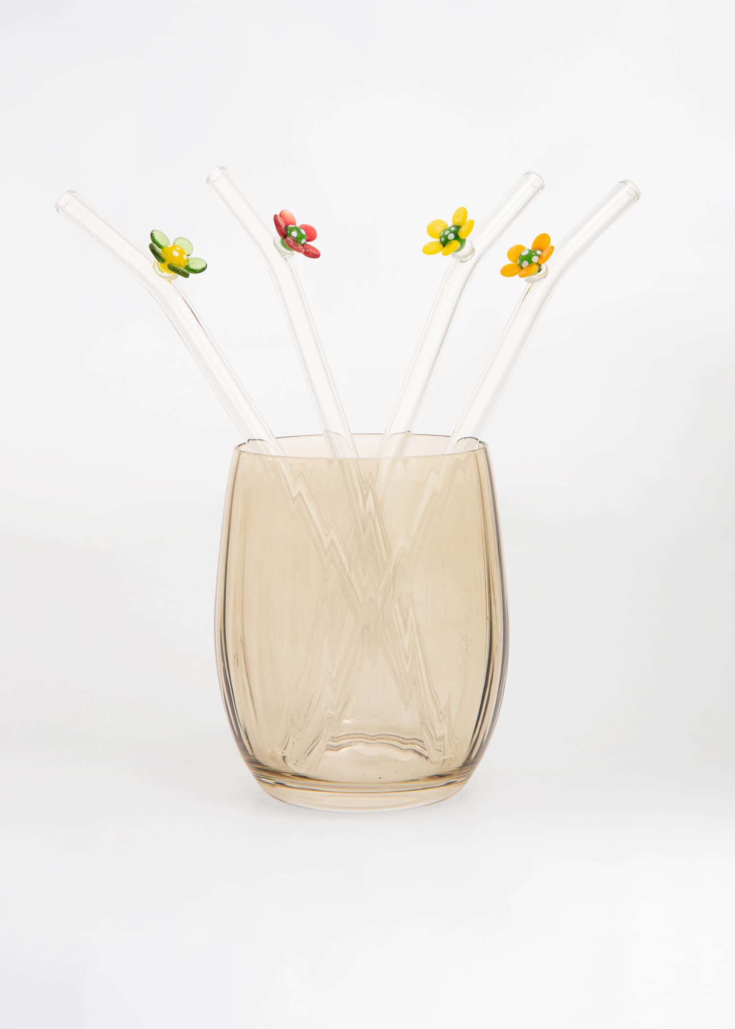 FLEUR Sugerør med blomster - Multi 1 - Indiska