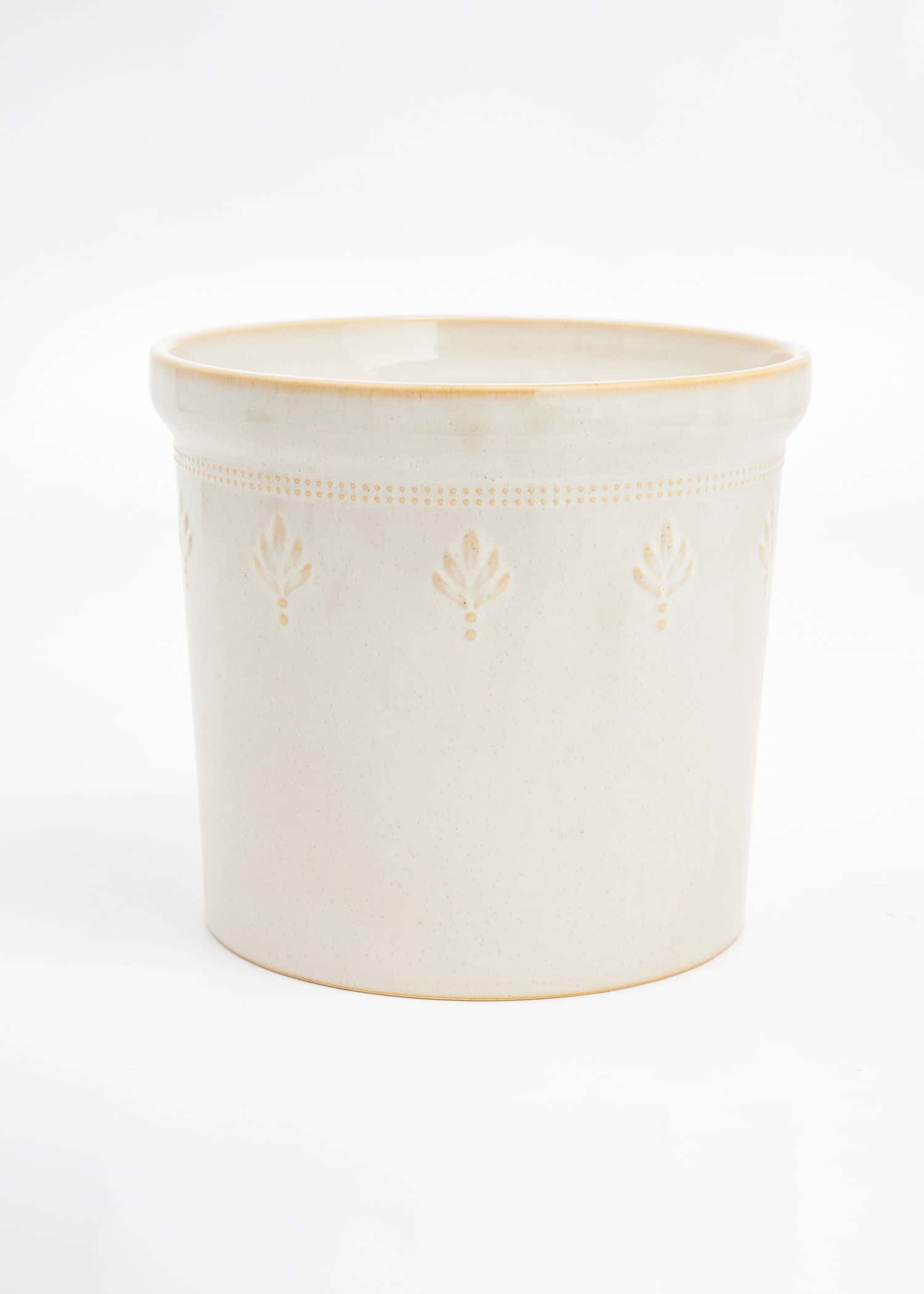 DARLA Dekorativ kruka i stengods - Beige 3 - Indiska