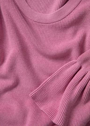 Eira Ribbestrikket genser - Rosa 2 - Indiska