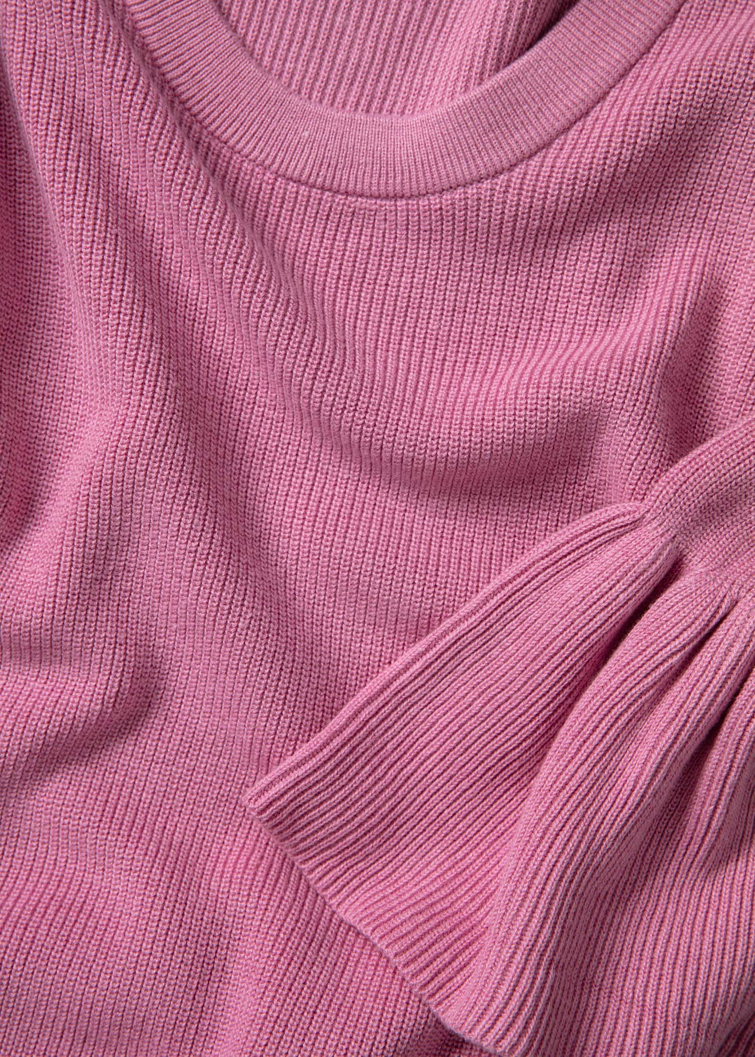 Eira Ribbestrikket genser - Rosa 2 - Indiska