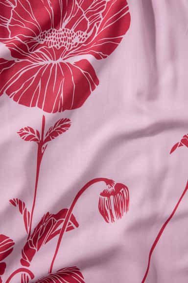 KAMRYN Rosa blommig tunika - Rosa 2 - Indiska
