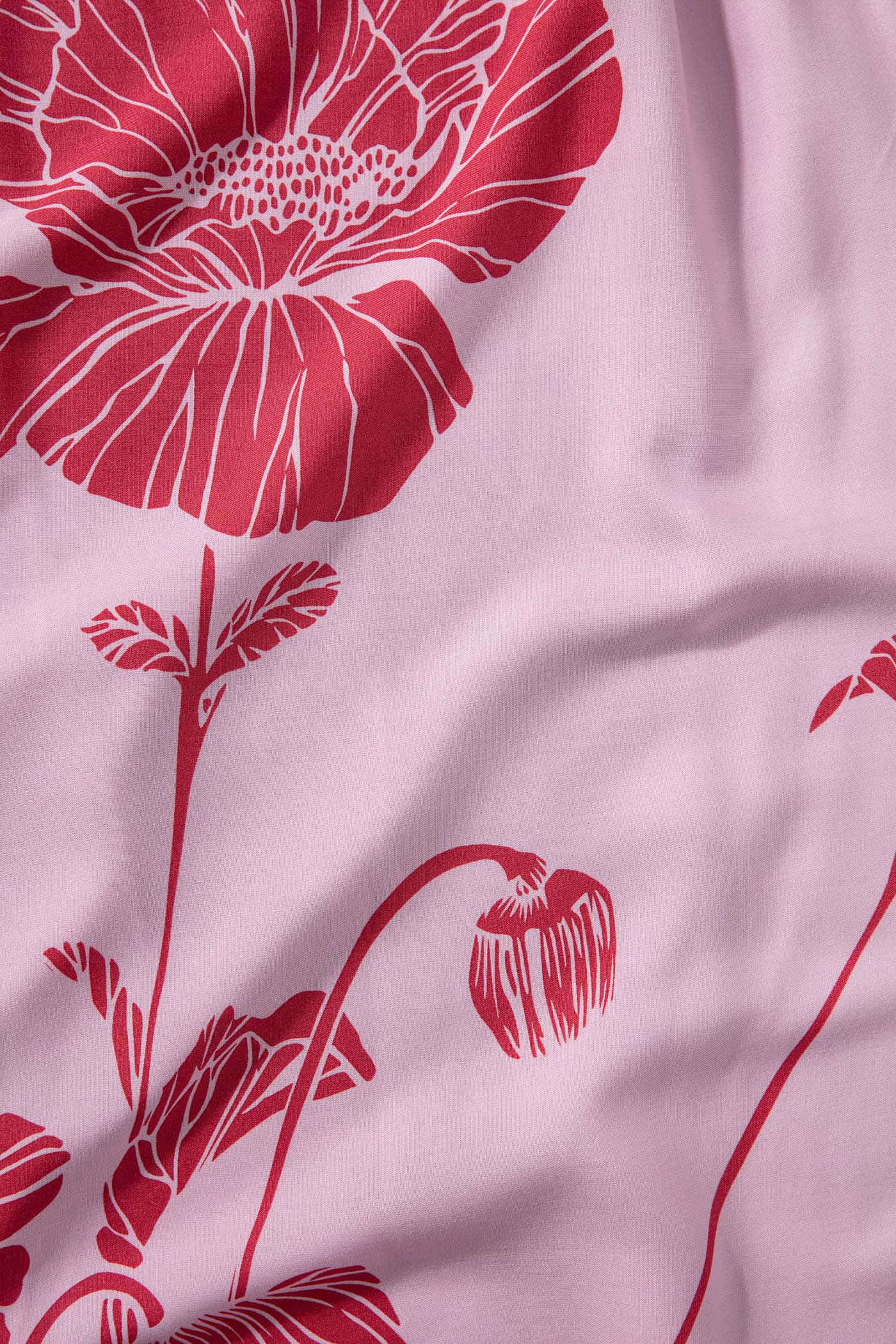 KAMRYN Rosa blommig tunika - Rosa 2 - Indiska