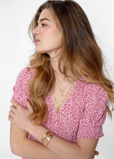 ENYA Rosa puffermet kjole - Rosa 2 - Indiska