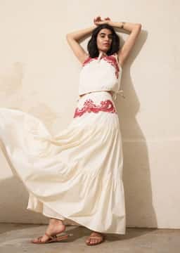 LOELLE SKIRT - OFFWHITE