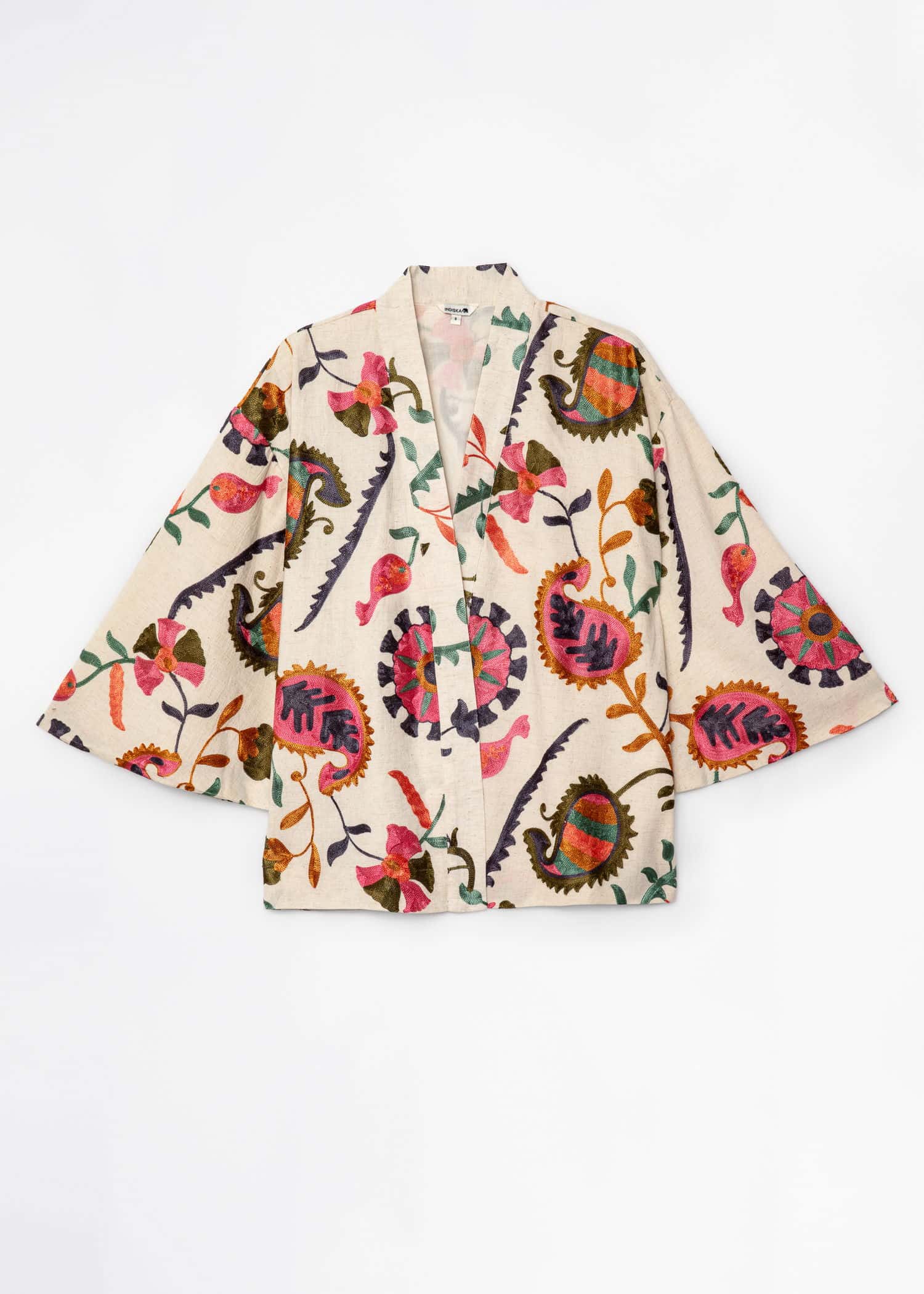 VIVI Broderad kimonojacka - Rosa 7 - Indiska