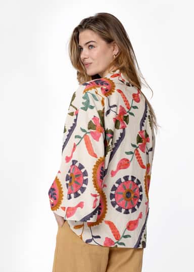 VIVI Broderad kimonojacka - Rosa 3 - Indiska