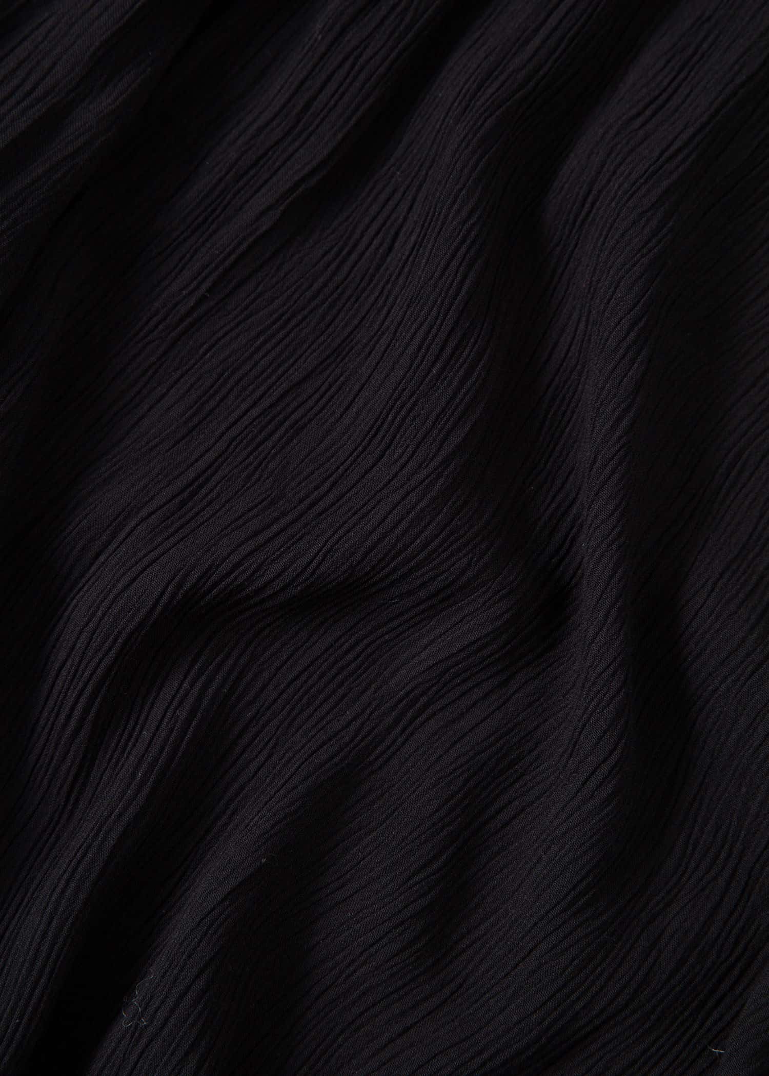 RUBY Svart kaftan med volang - Svart 8 - Indiska