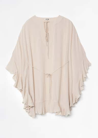 RUBY Vevd tunika - Beige 6 - Indiska