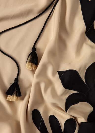 GARBO Pitkä kuviollinen kaftaani - Beige 7 - Indiska