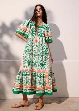 KHALO DRESS - GREEN