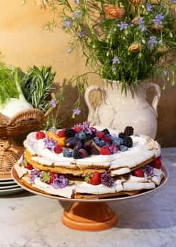 MATHILDA CAKE STAND - DUSTYPINK