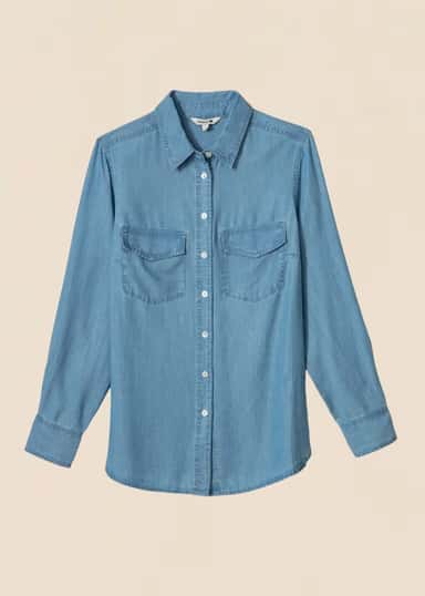 KIENNA Paita Tencel Lyocell -materiaalista - Sininen 4 - Indiska
