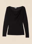 SABINE KNITTED TOP - Black