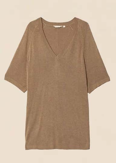 ANDREA Beige neulepusero - Beige 1 - Indiska