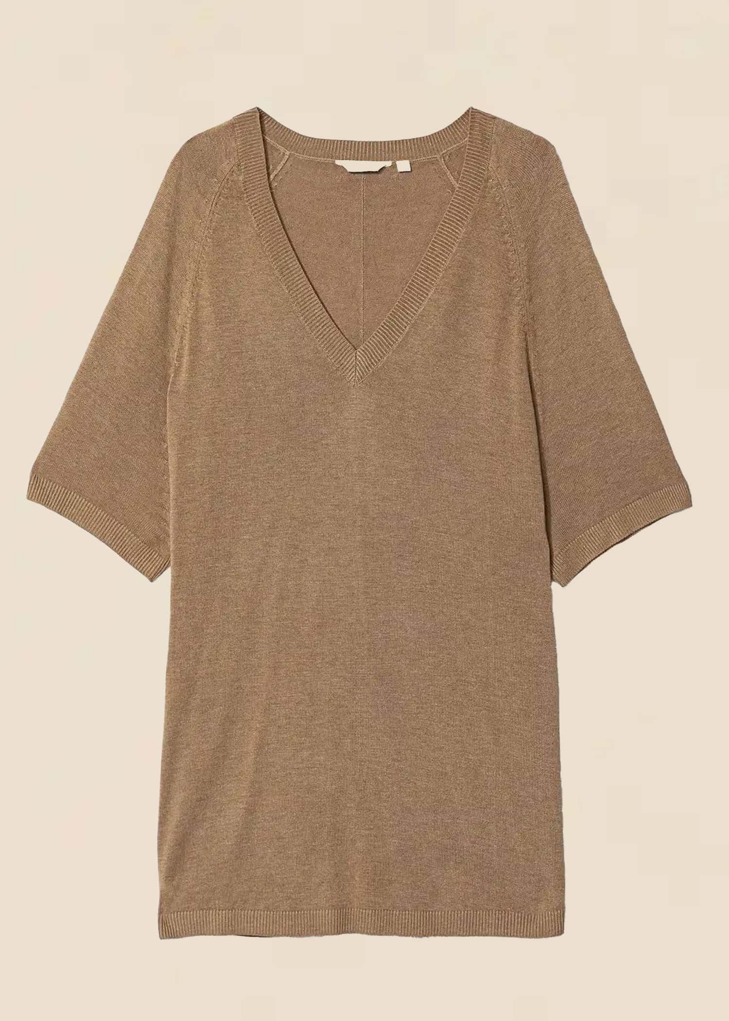 ANDREA Beige neulepusero - Beige 1 - Indiska