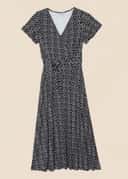 ANIK DRESS - BLACK AOP