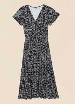 ANIK DRESS - BLACK AOP