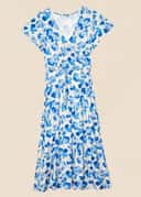 ANIK DRESS - DARK BLUE AOP