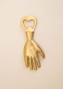 HAND BOTTLE OPENER - BRASS