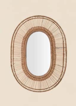 Amita Bamboo Mirror - NATURAL