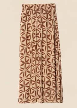SIBEL MAXI SKIRT - BROWN