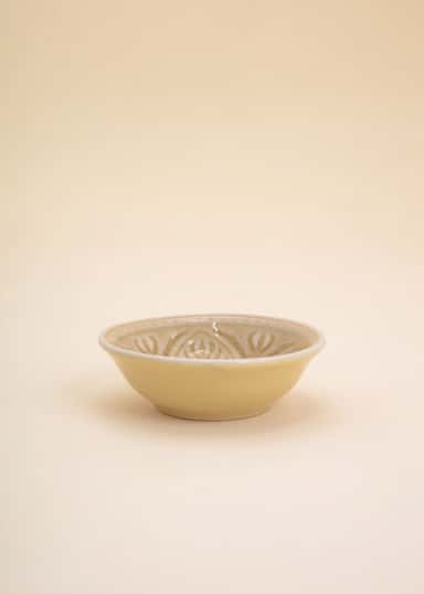 MASA Kuviollinen pikkukulho - Beige 2 - Indiska