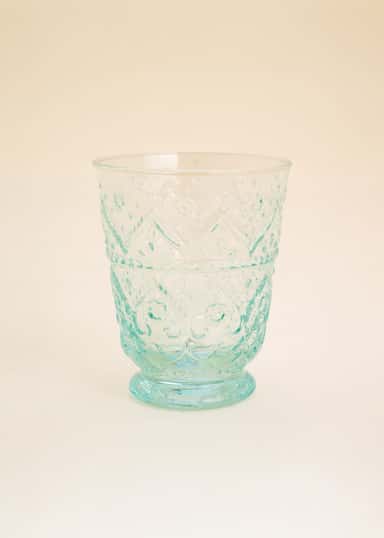 BOMBAY Handblåst dricksglas - Grön 1 - Indiska