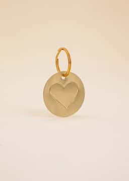 BRASS KEY DECO - HEART