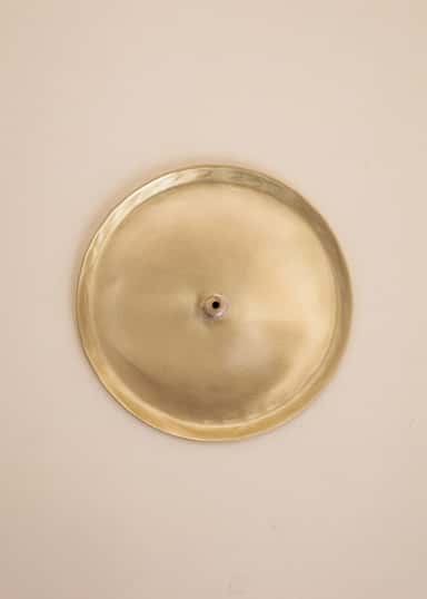 BRASS Messinkinen suitsukepidike - Kulta 2 - Indiska