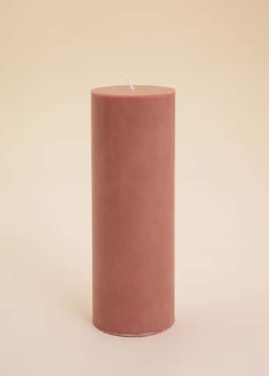 Block Rosa blockljus 70x200 mm - Rosa 1 - Indiska