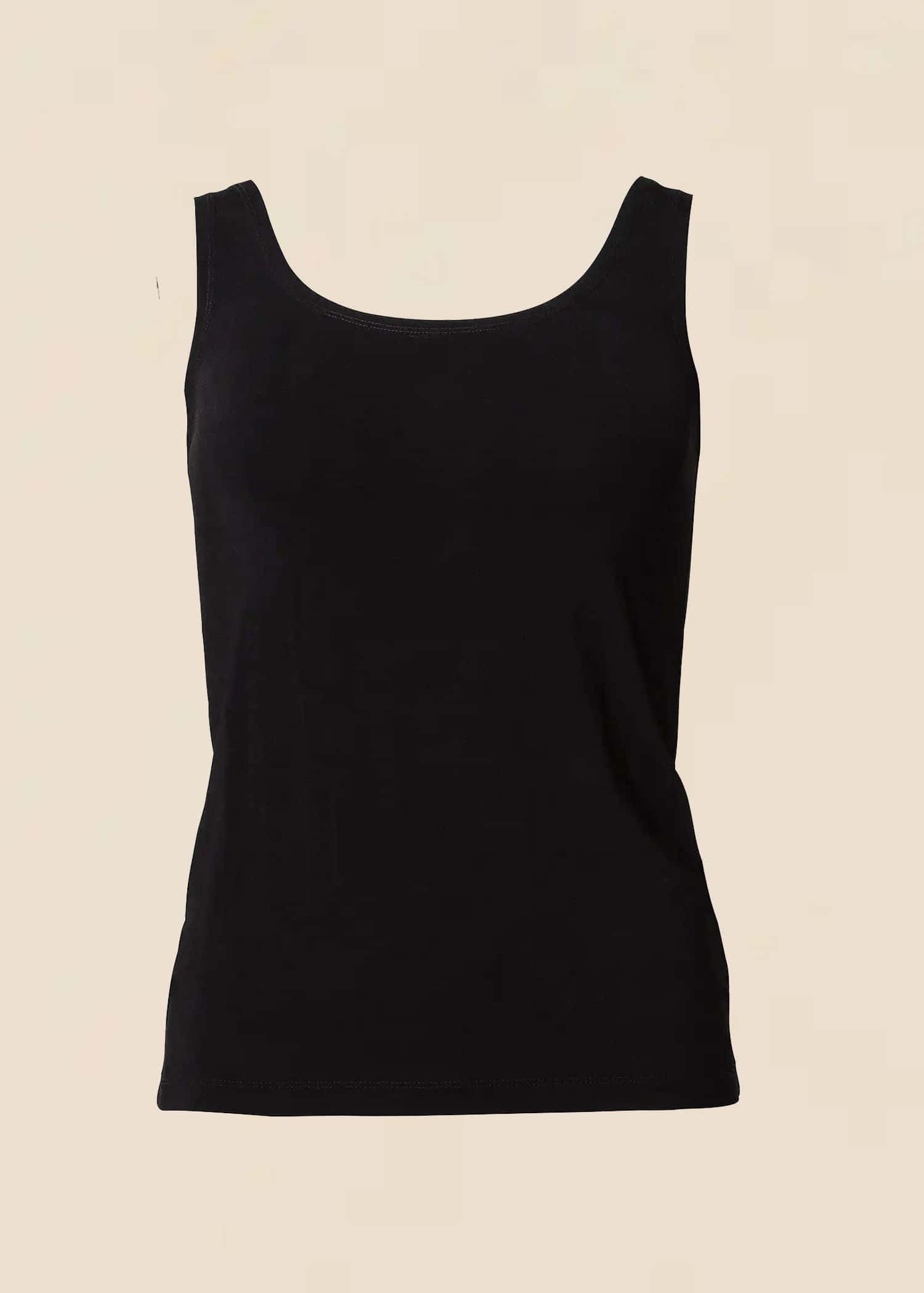 LUNA Elastisk tanktopp - Svart 1 - Indiska