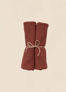 Waffle Napkin 2p - Rust